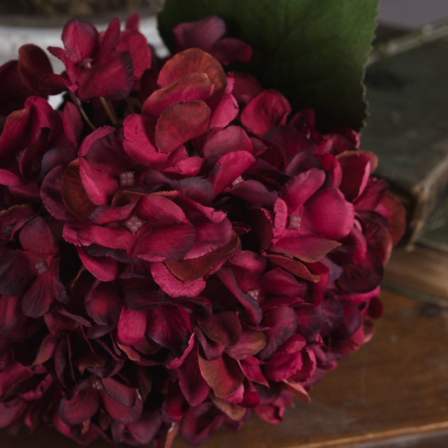 Luxurious Premium Artificial Hydrangea Bloom Stem - 4 colours