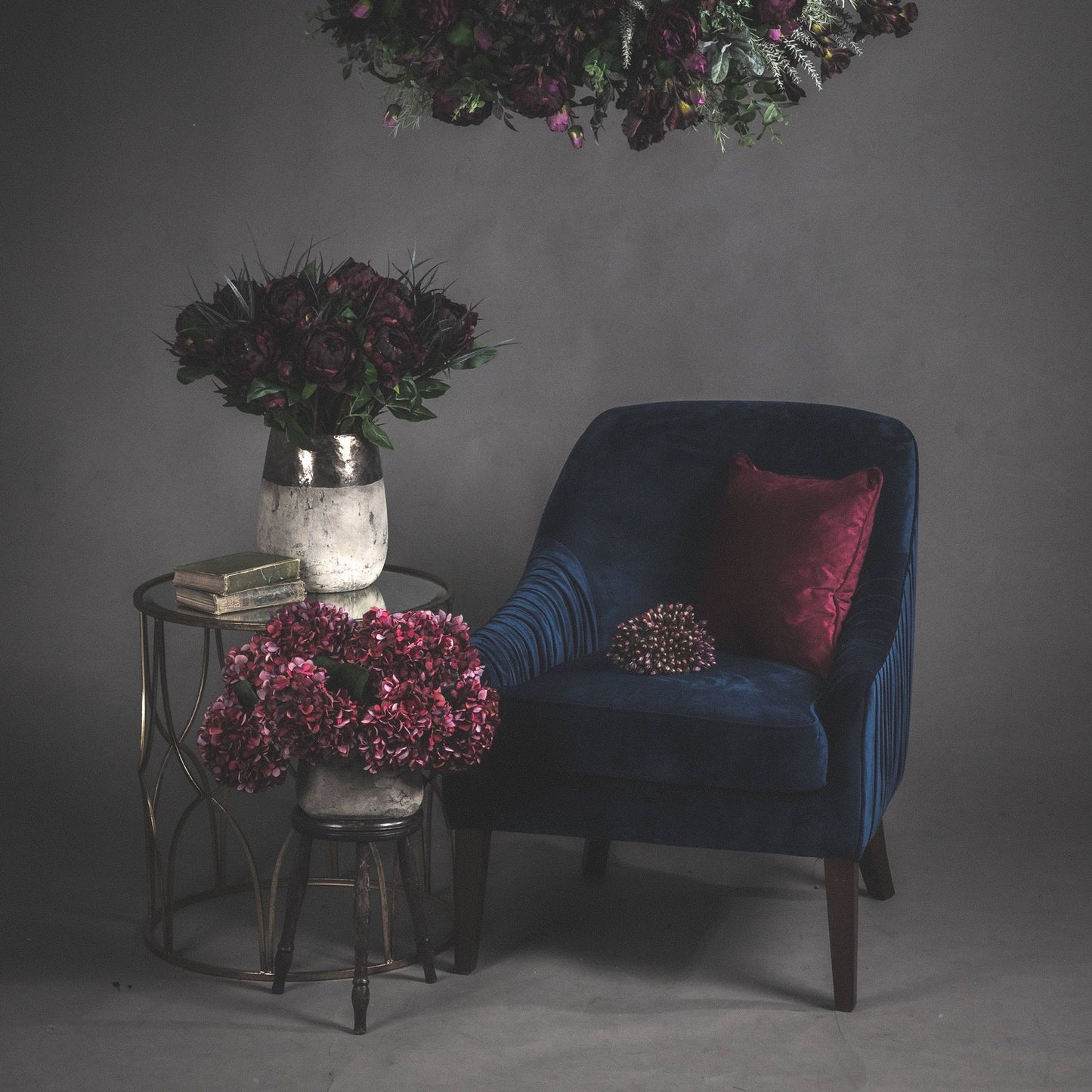 Luxurious Premium Artificial Hydrangea Bloom Stem - 4 colours