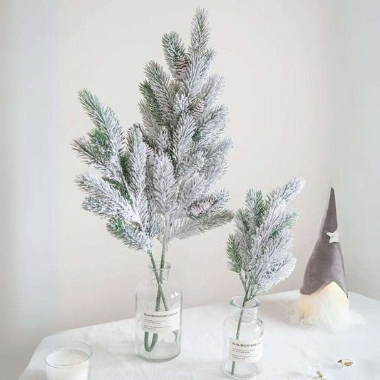 Faux Christmas White Frosted Fern Twigs & Branches - 4 Styles Lilly & Lula
