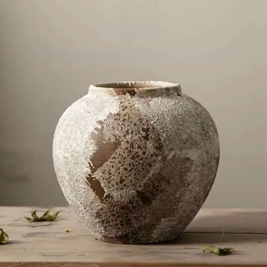 Mottled Retro Wabi-Sabi Inspired Ceramic Vase - 2 Sizes Small Lilly & Lula