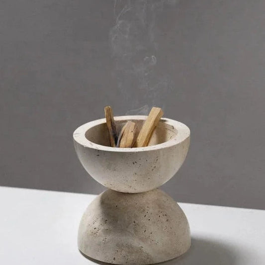Natural Marble Cave Hole Stone Incense Burner - 6 Colours Lilly & Lula