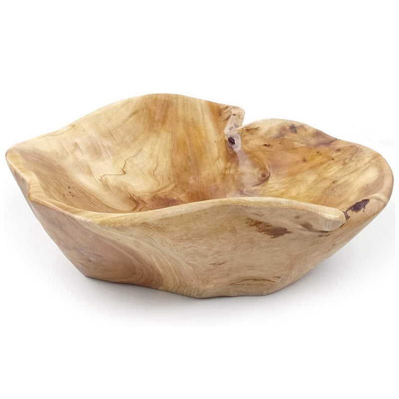 Natural Solid Wood Fruit Bowls - 2 Sizes
