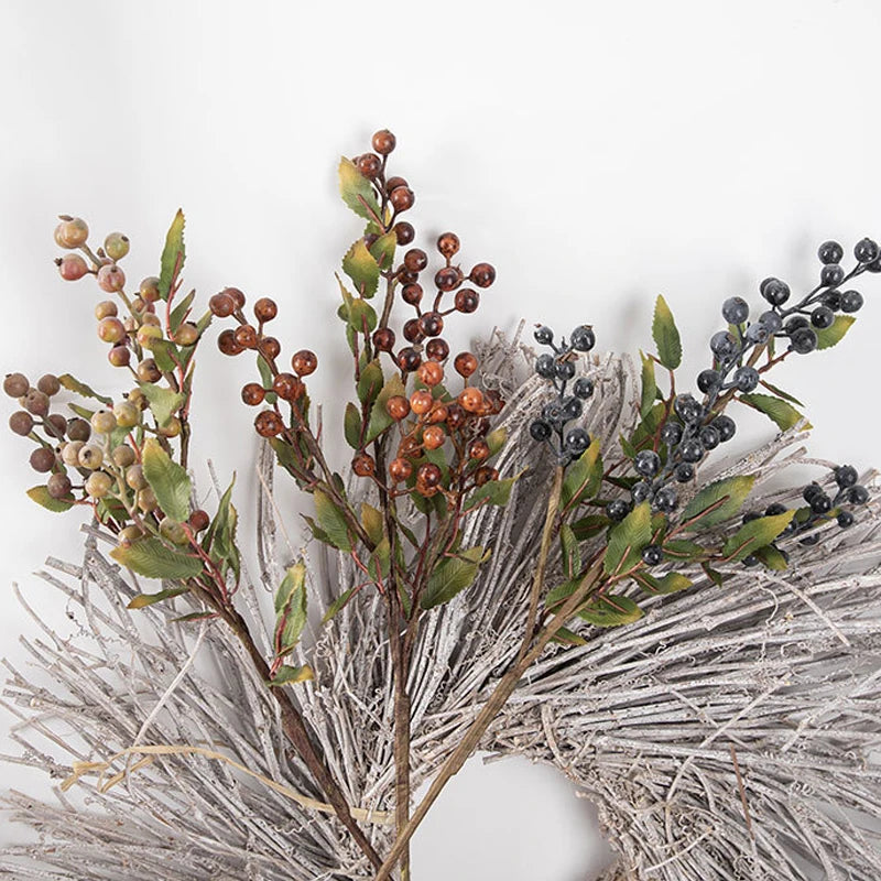 Artificial Christmas Berry Branch Holly Tree - 2 Colours