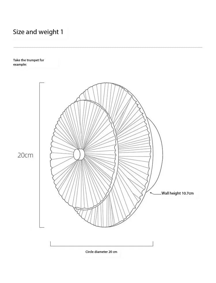 Nordic Round Modern Minimalist LED Luxury Wall Light Sconce - Beige & Clear