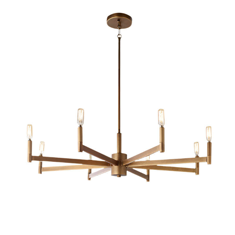 Modern Industrial 6 & 8-Light Pendant Chandelier - 2 Sizes