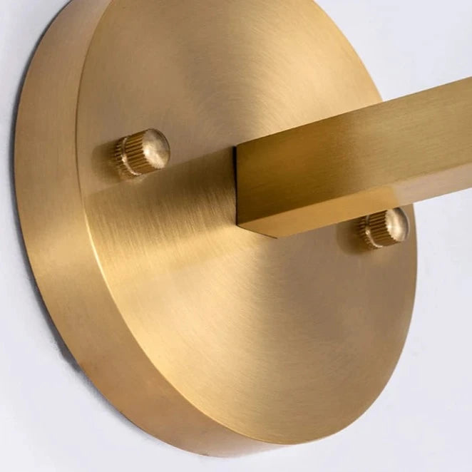 Elegant Hanging Fluted Glass Wall Light - Gold & Clear Glass