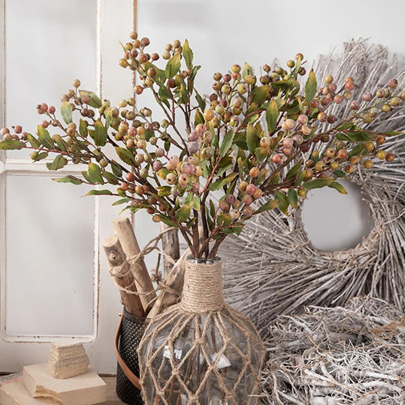 Artificial Christmas Berry Branch Holly Tree - 2 Colours