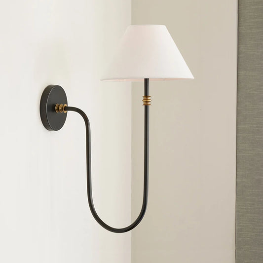 Minimalist Long Arm Mid Century Farmhouse Style Wall Light