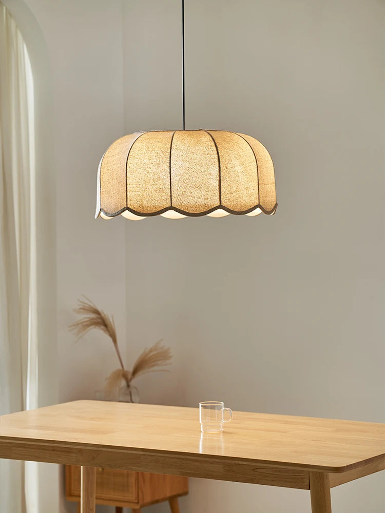 Handmade Natural Scalloped Pendant - 3 Sizes