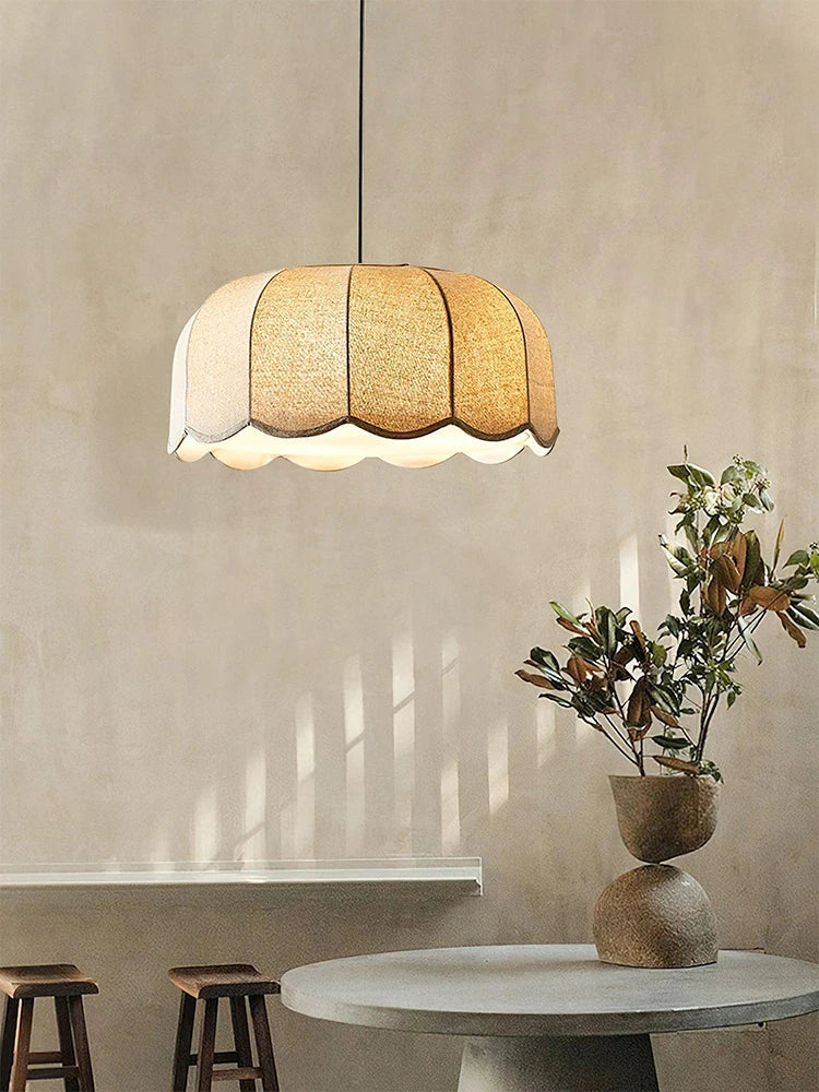 Handmade Natural Scalloped Pendant - 3 Sizes