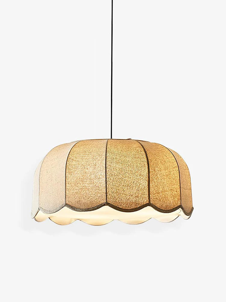 Handmade Natural Scalloped Pendant - 3 Sizes