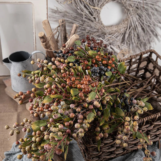 Artificial Christmas Berry Branch Holly Tree - 2 Colours