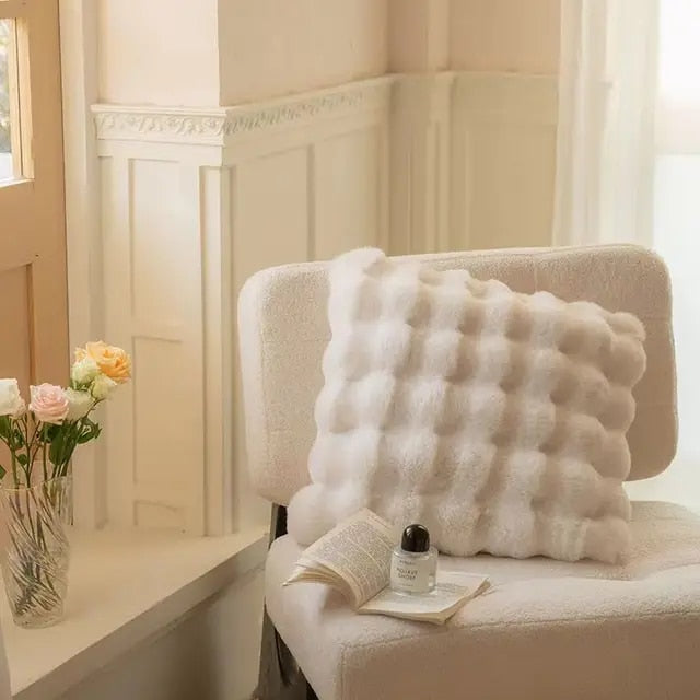 Super Soft Fluffy Luxury Rabbit Faux Fur Wave Throw - 4 Colours Lilly & Lula