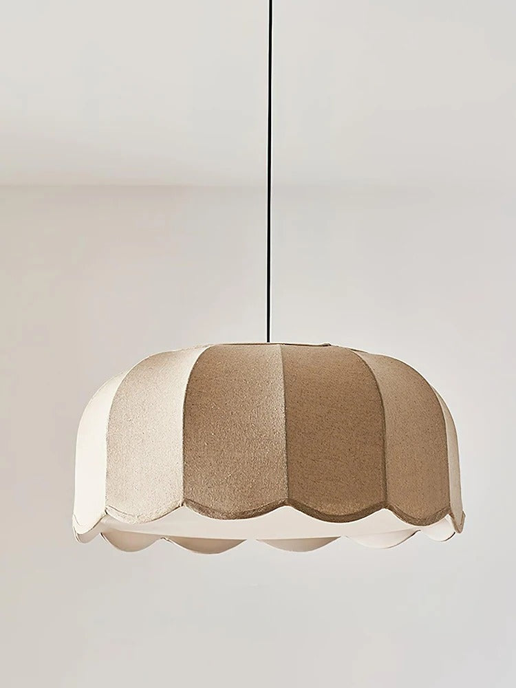 Handmade Natural Scalloped Pendant - 3 Sizes