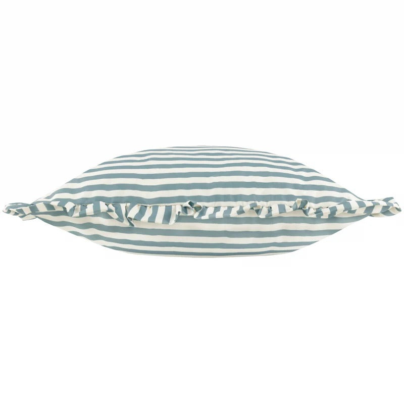 Millie Ruffle Striped Outdoor Water Resistant Cushion - 3 Colours