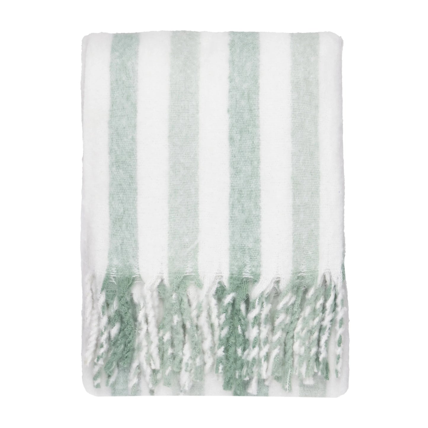 Beechwood Woven Stripe Cotton Throw 140x180cm- 4 Colours