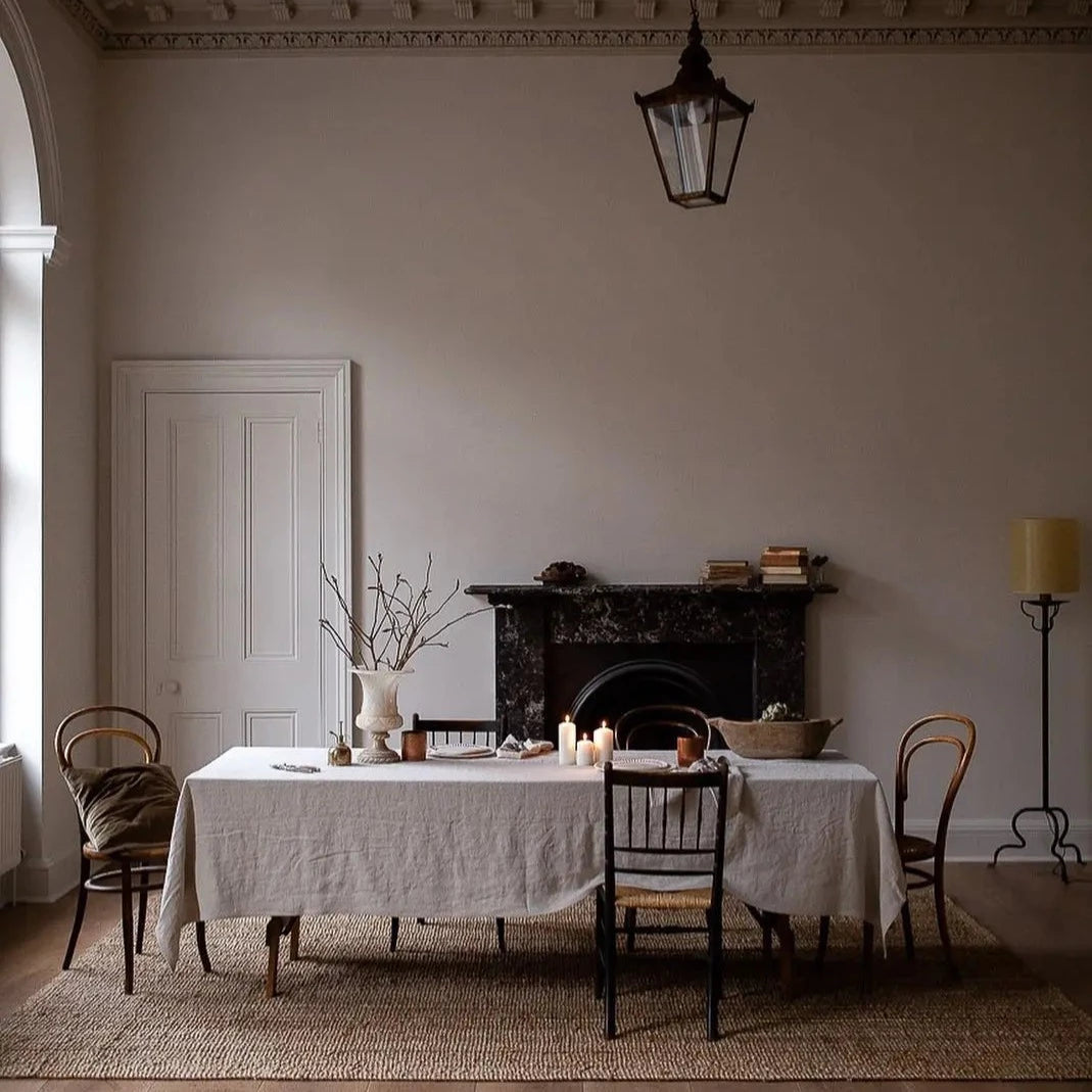 100% Pure Linen Tablecloths & Table Runners - White, Ivory, Beige & Grey Lilly & Lula