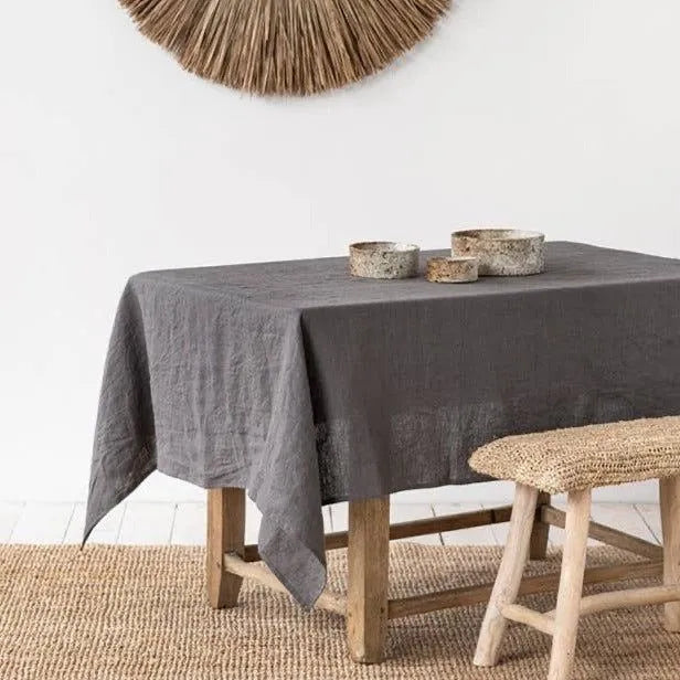 100% Pure Linen Tablecloths & Table Runners - White, Ivory, Beige & Grey Lilly & Lula