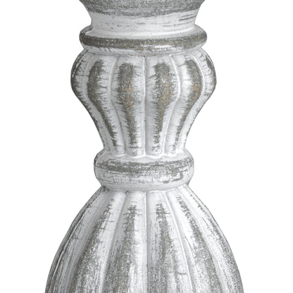 Handcrafted Rustic Aegina Table Lamp with Linen Shade