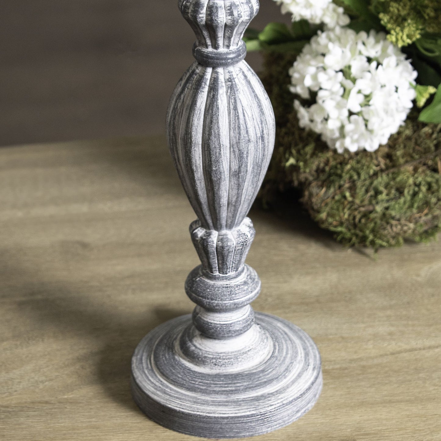 Handcrafted Rustic Aegina Table Lamp with Linen Shade