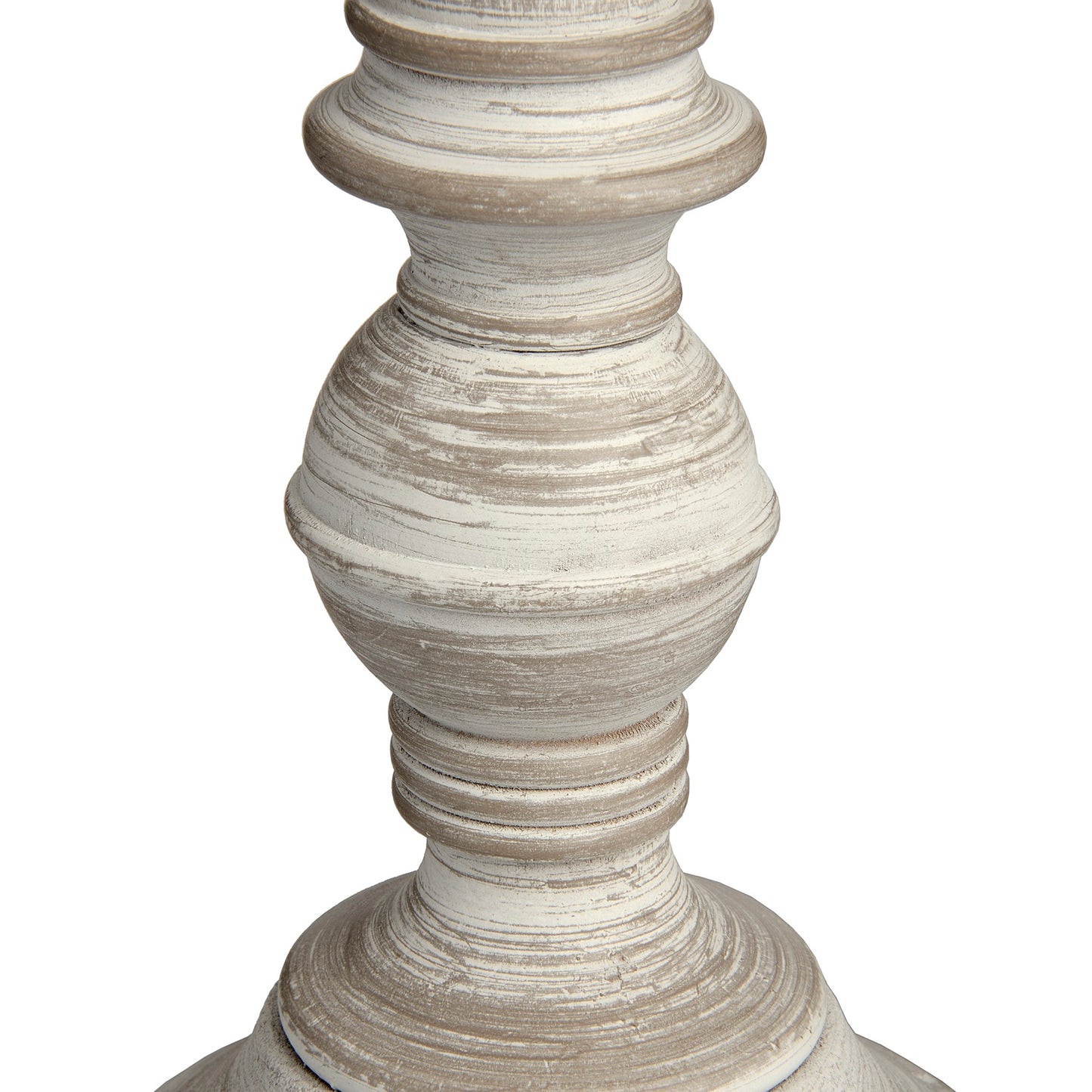 Handcrafted Rustic Leptis Magna Table Lamp with Linen Shade