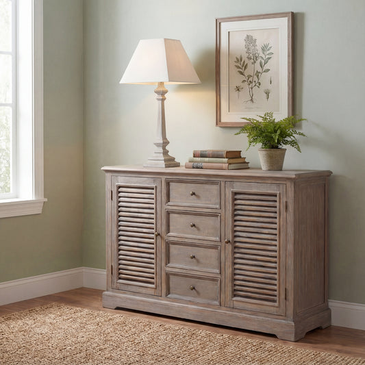 Pula Wooden Table Lamp with Linen Shade