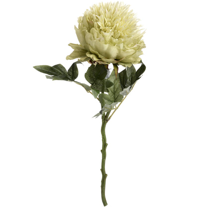 Luxurious Premium Artificial Green Peony Bloom Stem