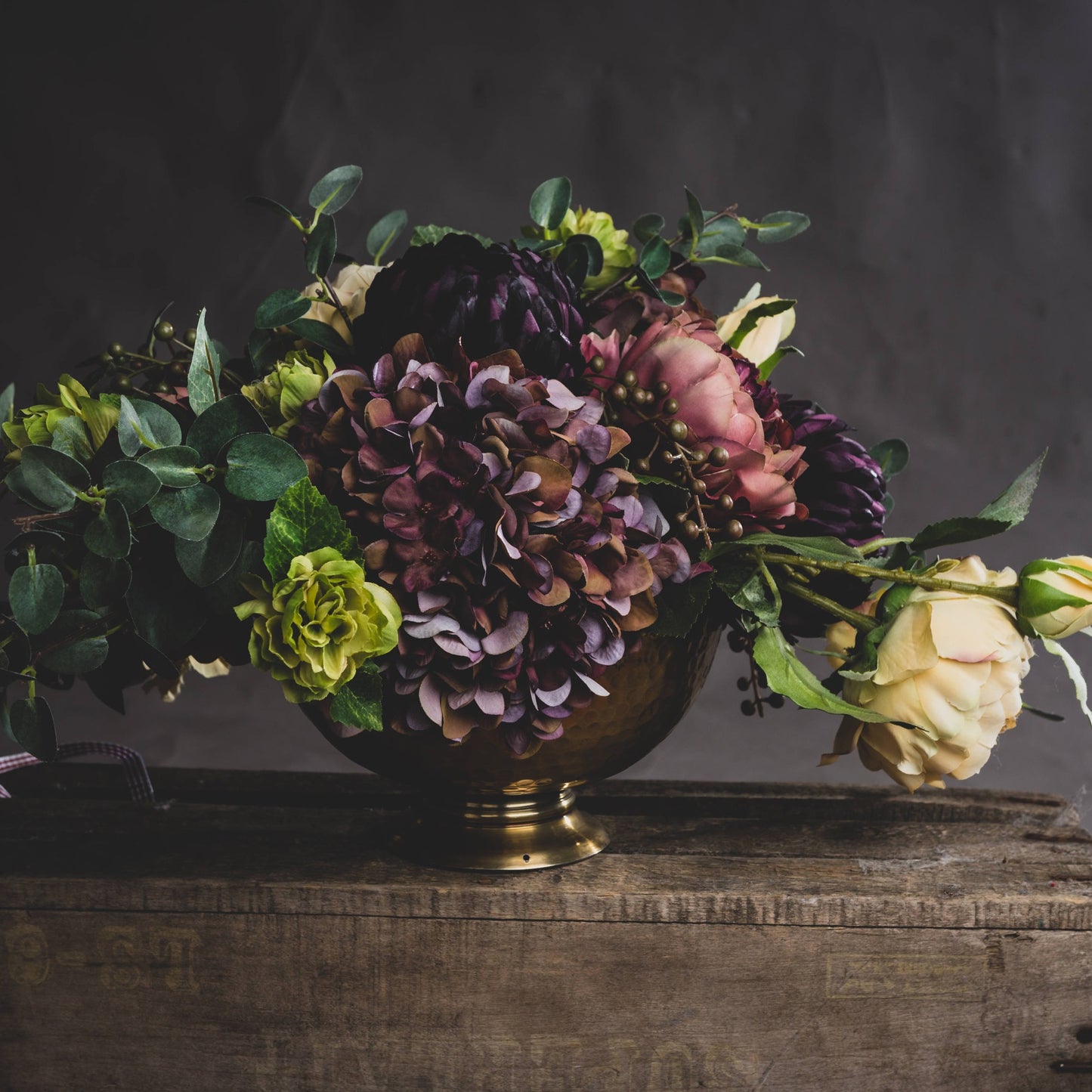 Luxurious Premium Artificial Hydrangea Bloom Stem - 4 colours