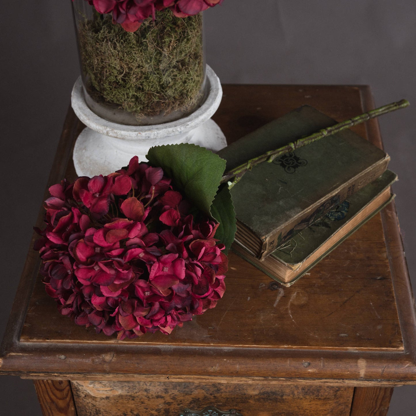 Luxurious Premium Artificial Hydrangea Bloom Stem - 4 colours