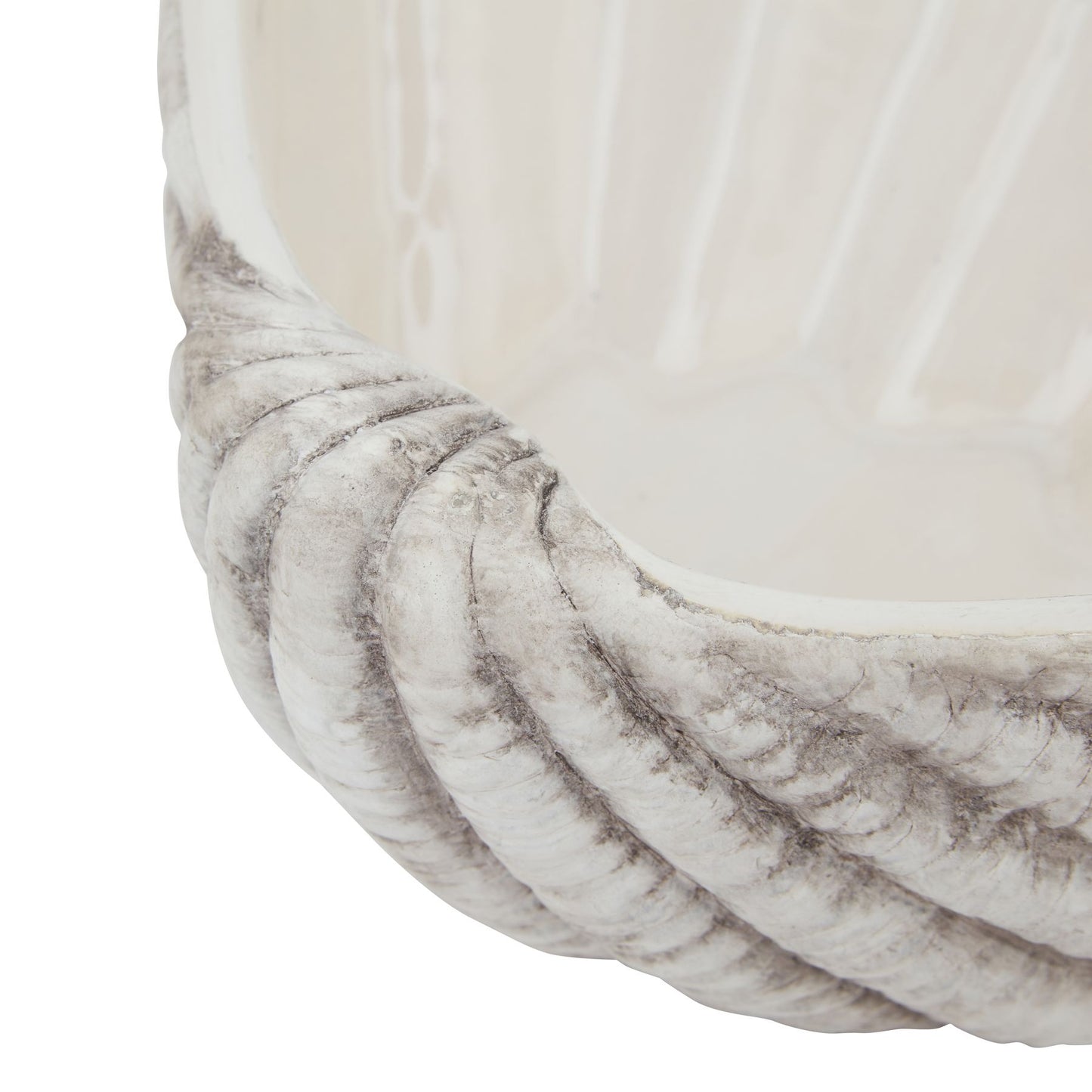 Large Handcrafted Ceramic Adele Shell Bowl - 2 Sizes
