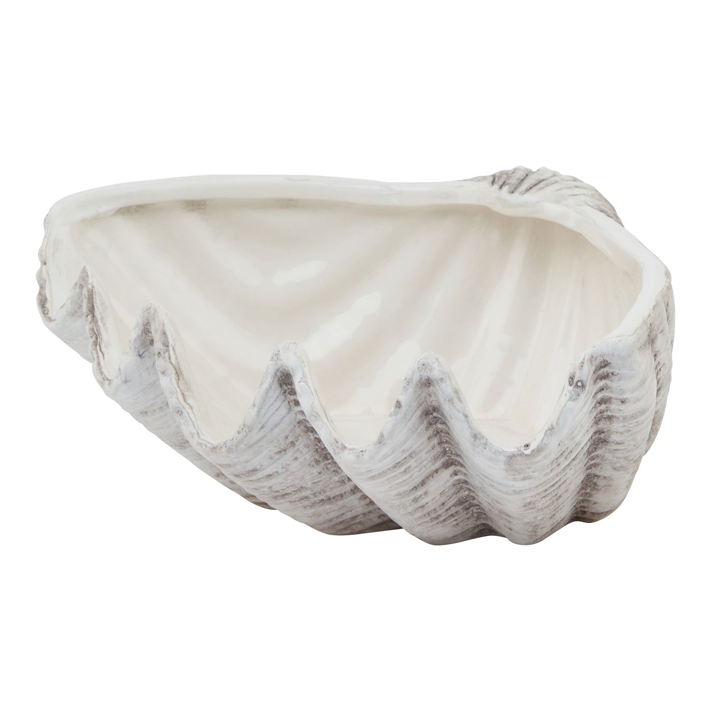 Large Handcrafted Ceramic Adele Shell Bowl - 2 Sizes