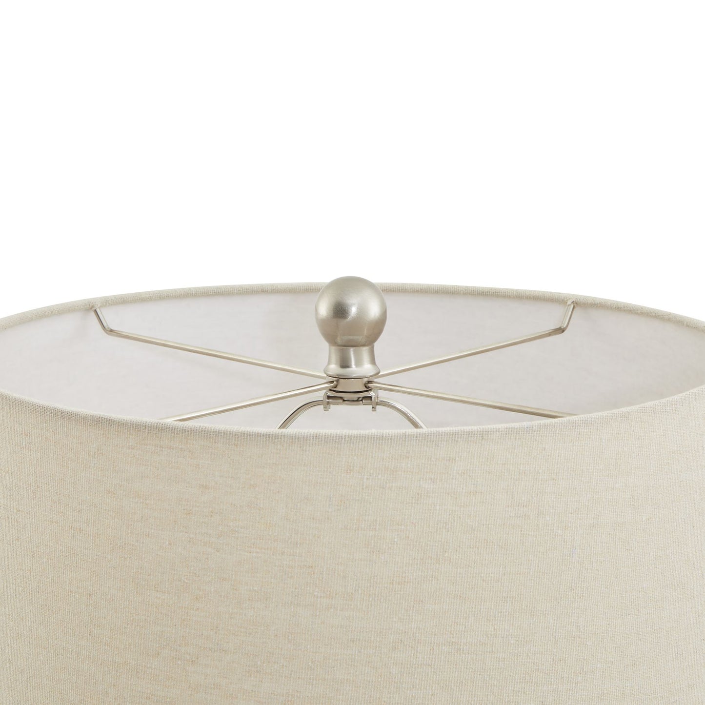 Modern Accent Lattice Ceramic Table Lamp with Linen Shade