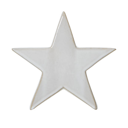 White Ceramic Standing Star Decoration - 3 Sizes