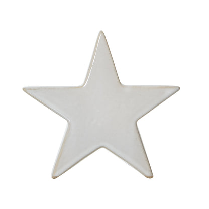 White Ceramic Standing Star Decoration - 3 Sizes