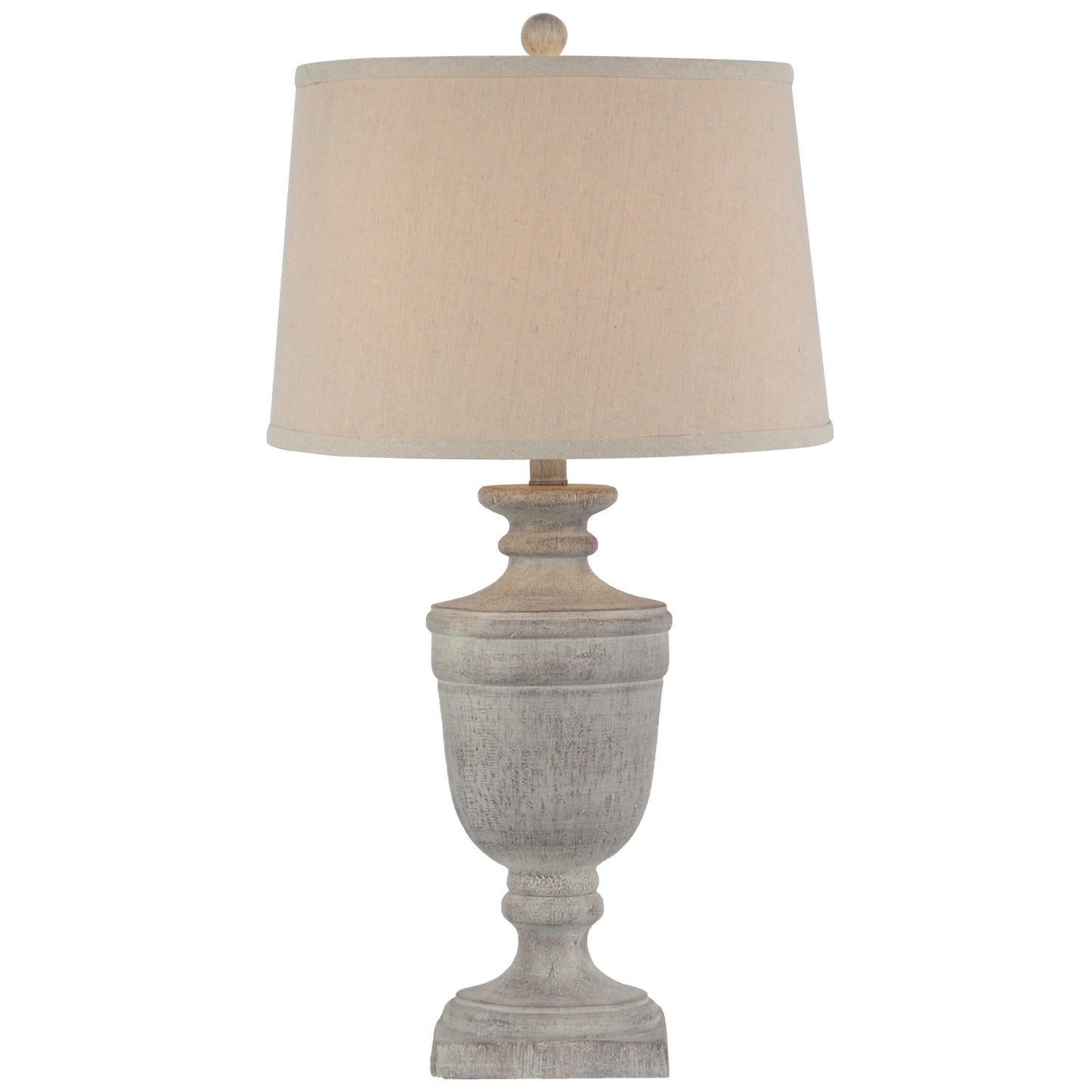 Luxurious Ossia Textured Column Table Lamp with Linen Shade