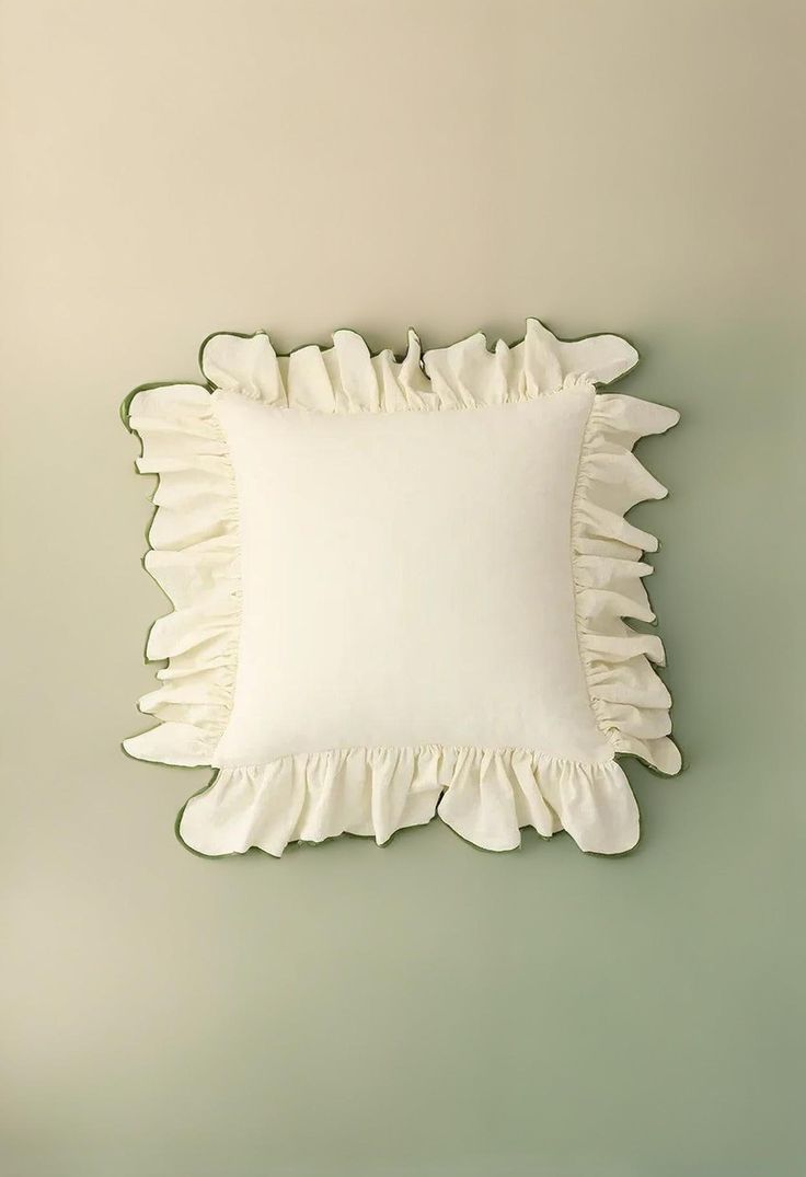 Ruffle Cotton Cushion Cover - 6 Colours