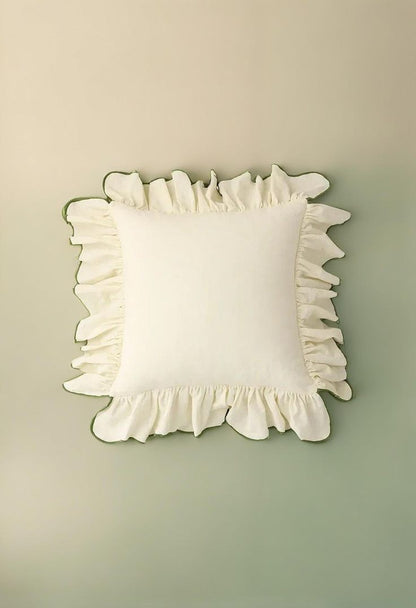 Ruffle Cotton Cushion Cover - 6 Colours