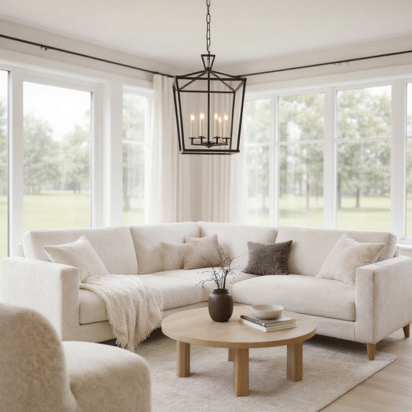 Farmhouse Industrial Hanging Pendant Light - Black, Gold & Silver Lilly & Lula