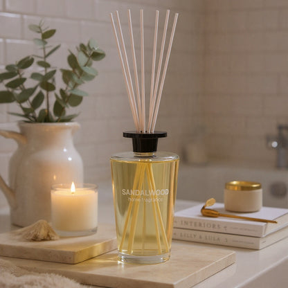 Large Reed Diffuser Set 1000ml – Sandalwood, Teak Wood, Tobacco & Oud