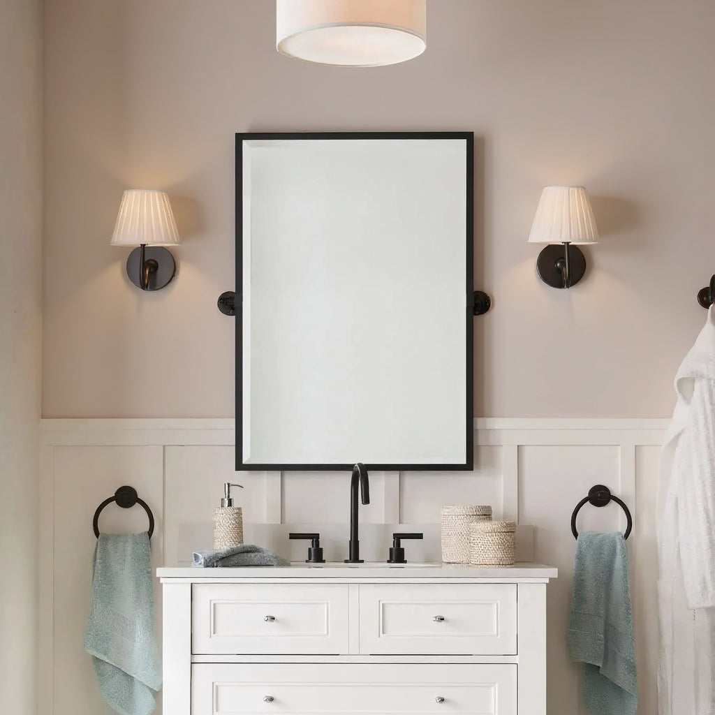 Luxurious French Style Farmhouse Wall Light with Linen Shade - 2 Colours Lilly & Lula