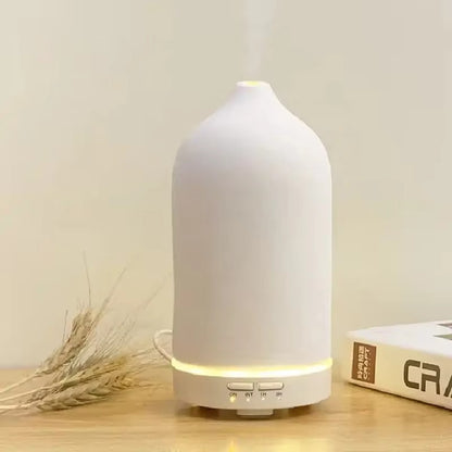 Ceramic Electric Aromatherapy Light Diffuser Humidifier with Remote - UK, EU, US & AUS Plug