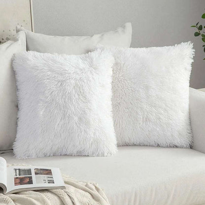 Cuddly Plush Faux Fur Soft Cushion Cover - 4 Colours Lilly & Lula