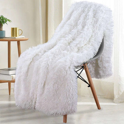 Double Layer Cuddly Plush Faux Sherpa Soft Fur Throw - 5 Colours Lilly & Lula