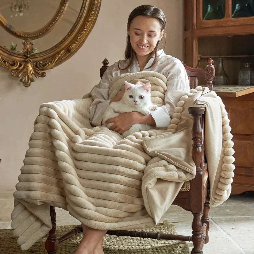 Luxury fur online blanket