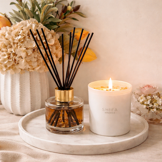 Eco-Friendly Luxury Diffuser & Soy Wax Candle Gift-Sets - 6 Scents