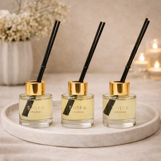 Eco-Friendly Luxury Trio Diffuser & Candle Gift-Sets - 4 Scents