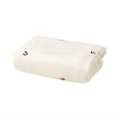 Embroidered White Fleece Baby Winter Throw Blanket - 4 Styles Lilly & Lula