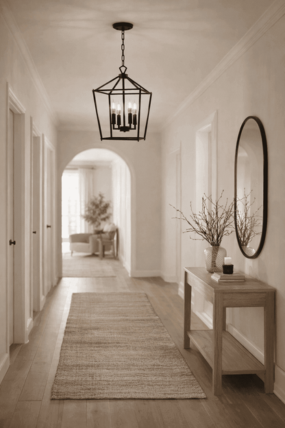 Farmhouse Industrial Hanging Pendant Light - Black, Gold & Silver Lilly & Lula