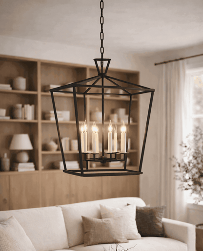 Farmhouse Industrial Hanging Pendant Light - Black, Gold & Silver Lilly & Lula