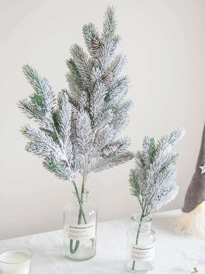 Faux Christmas White Frosted Fern Twigs & Branches - 4 Styles Lilly & Lula